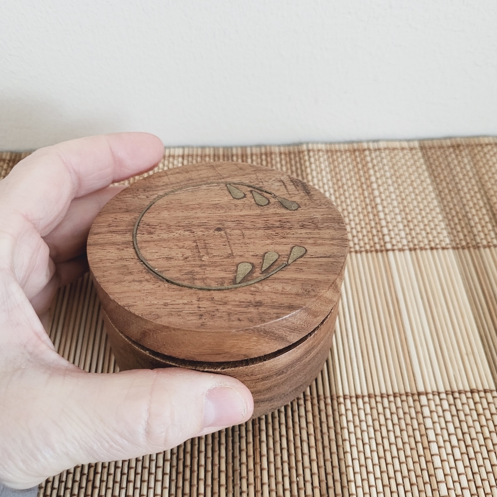 Pine Wood "C" trinket box